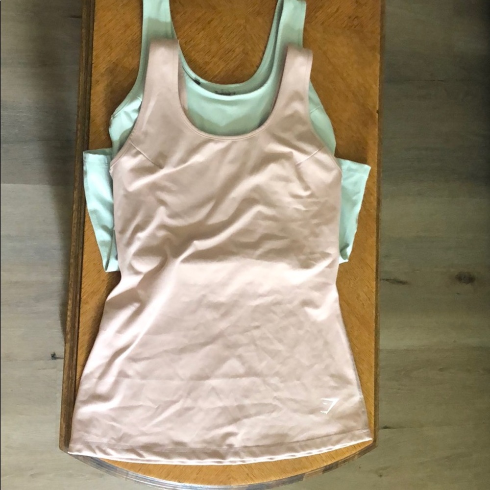 Two medium Gymshark dreamy vest tank tops (set)